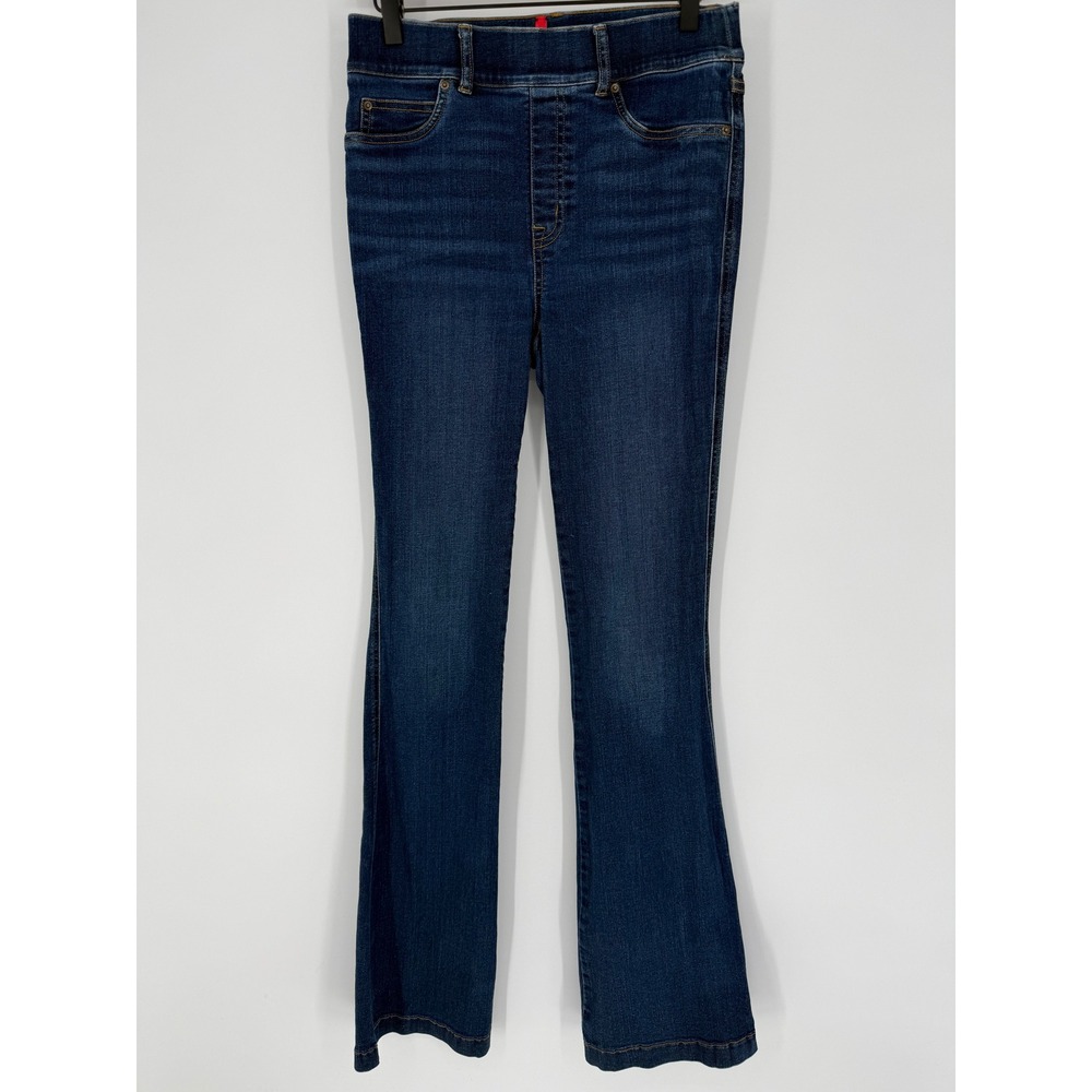 SPANX‎ RED TAG BOOTCUT TROUSER JEANS CLEAN INDIGO SMALL LONG TALL